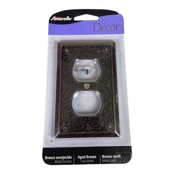 NWT 4 Piece Set Of Amerelle Aged Bronze Wall Playes - Picture 4 of 5